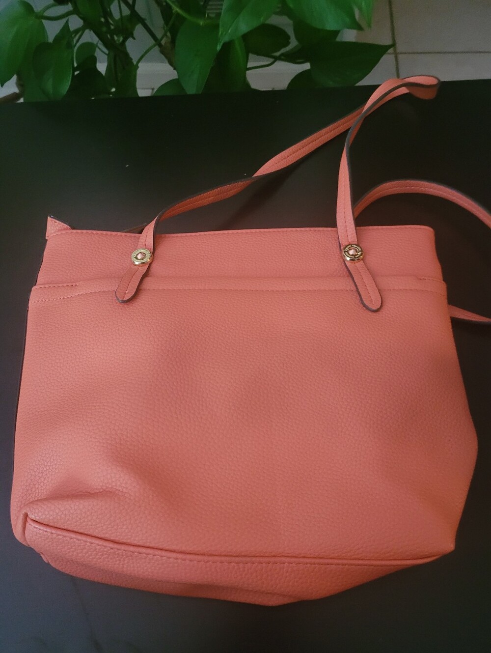 Classic Nanette Lepore Coral Tote Bag - Women's Shoulder Handbag